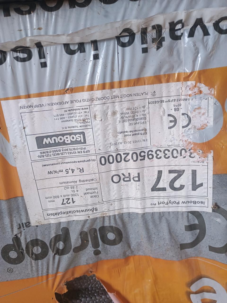 PolyFort Pro spouwisolatie – 127 mm 6 pakken