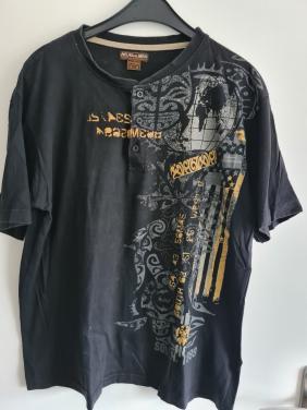 Zwart Atlas For Men T-shirt met een grafische print.  Maat M