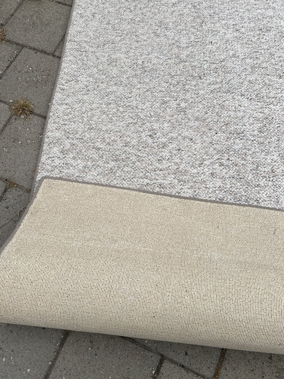 In- & Outdoor loper / Hal loper Creme/Beige 400x120 cm.