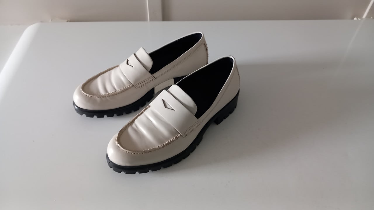 Ecco Modtray leren loafers