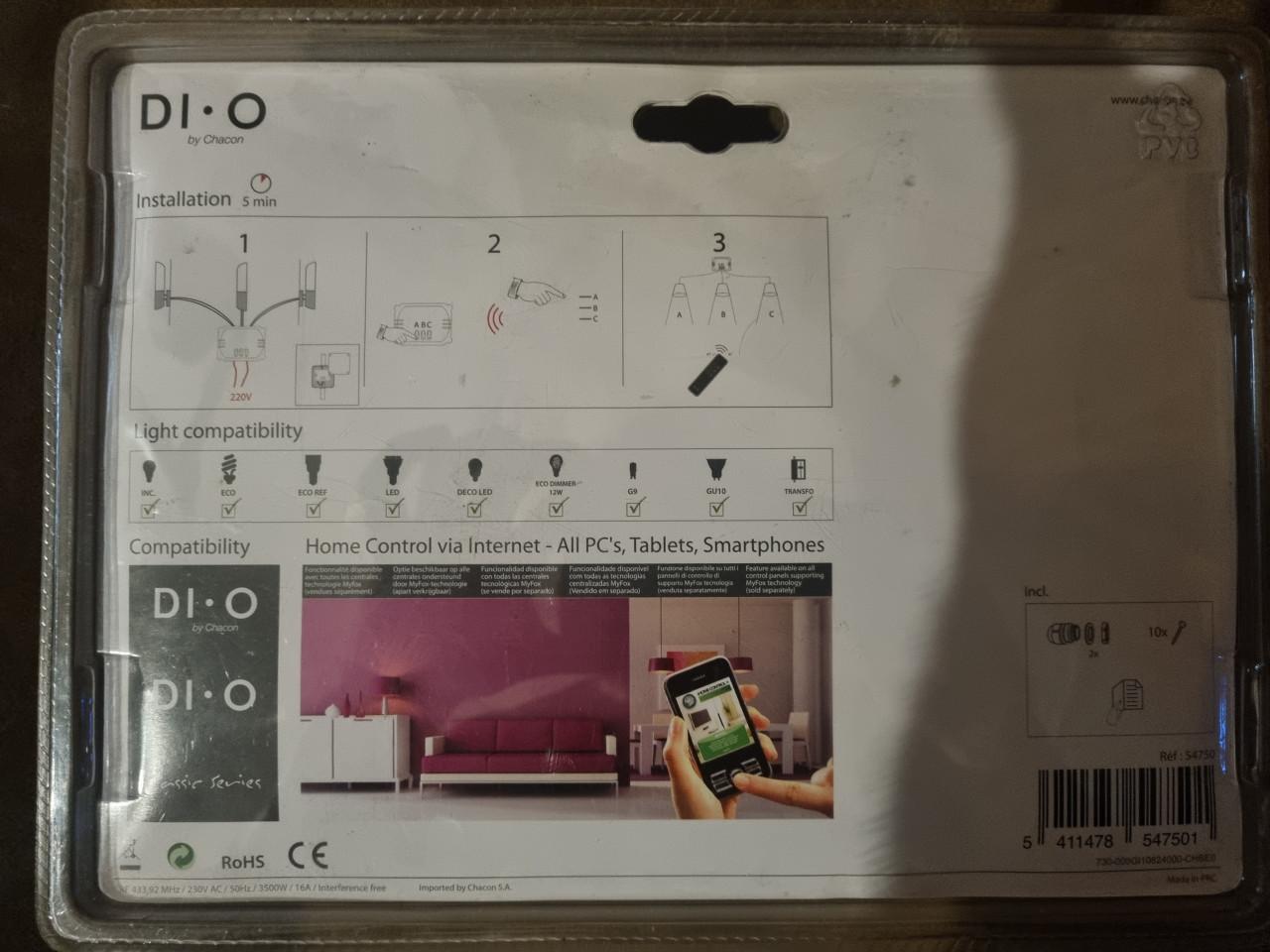 DiO by Chacon IP56 Buitenmodule met Afstandsbediening