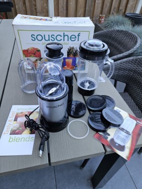 Zgan groot Souschef all-in-1blender-set alles zit nog in de doos...