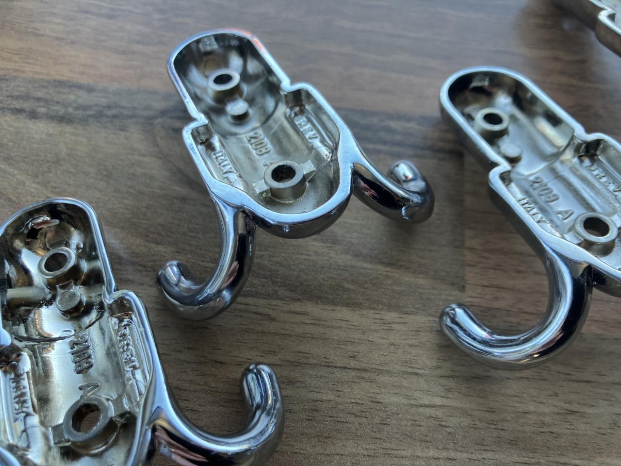 Vintage kleine kapstokhaken 4st