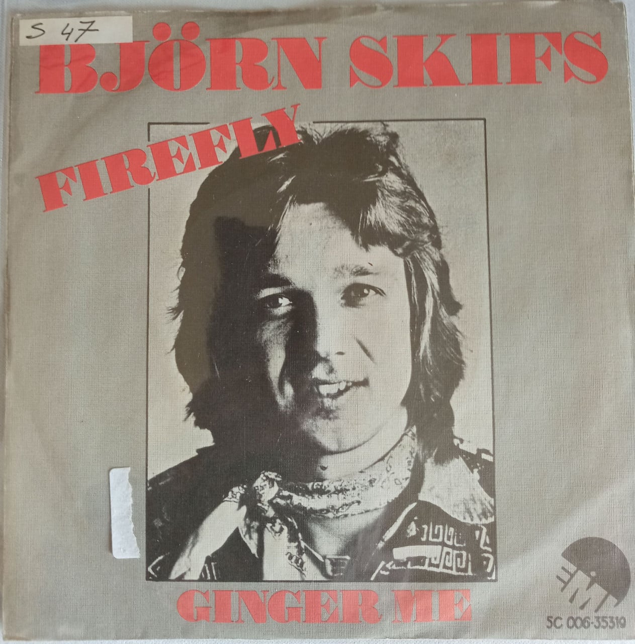 Single Björn Skifs - Firefly / Ginger me. NL 1976.  VG++