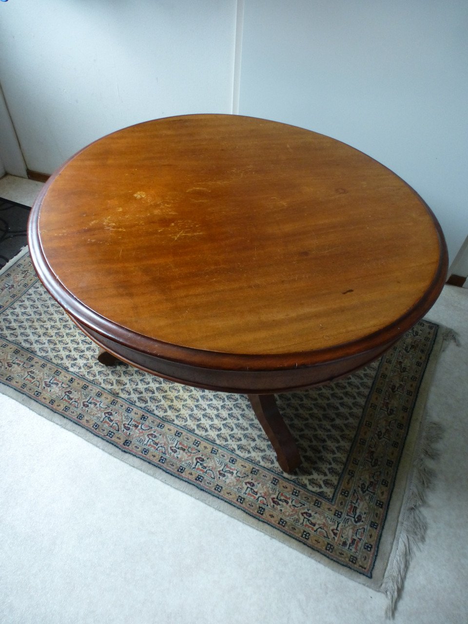 Salontafel ~ tafel ~ sidetable ~ mahonie ~ mahoniehout