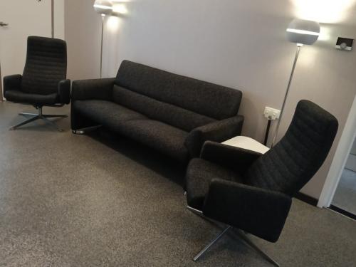 Bank en 2 draai/relaxfauteuils Montel
