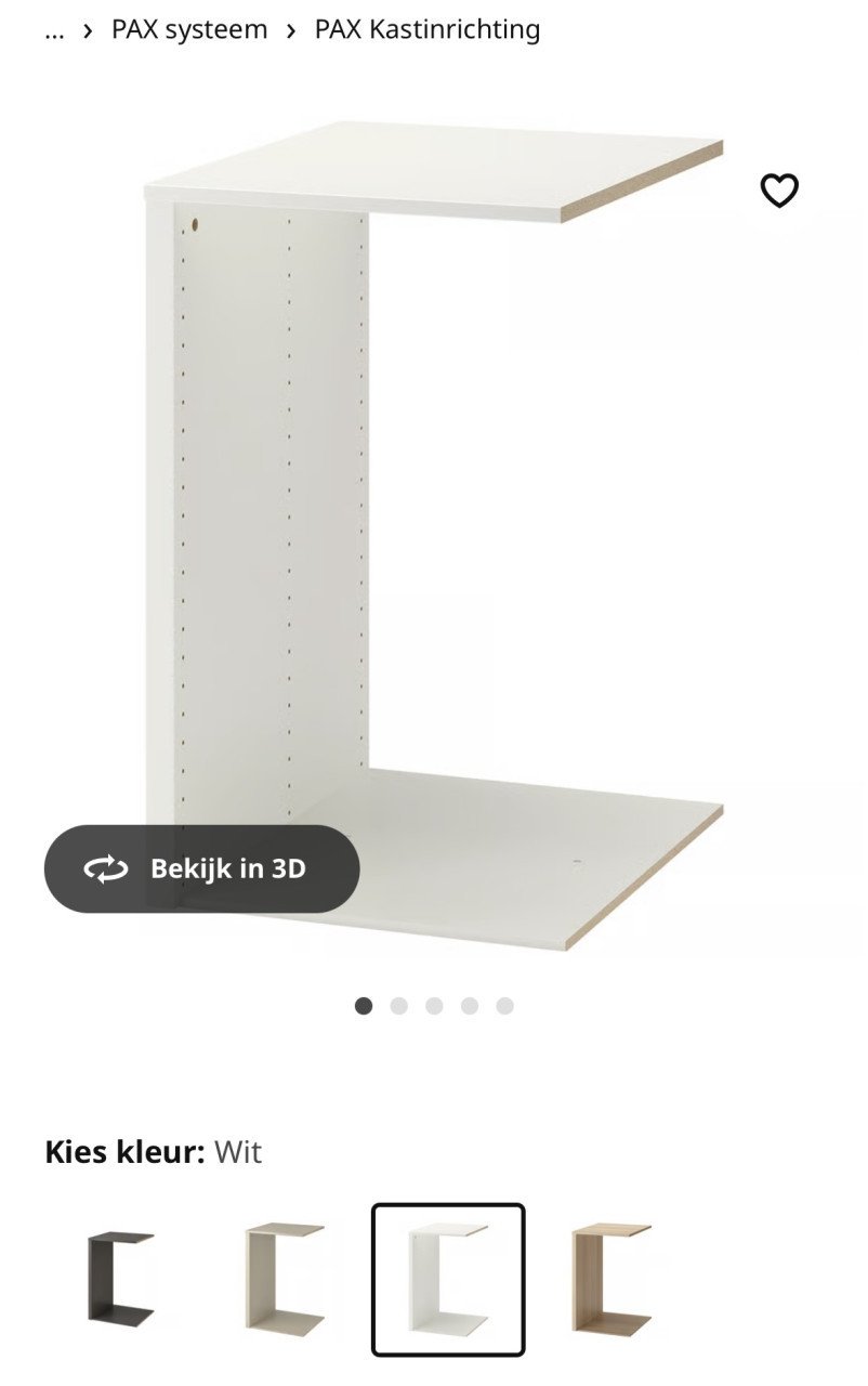IKEA pax kledingkast verdeler met broekenrek