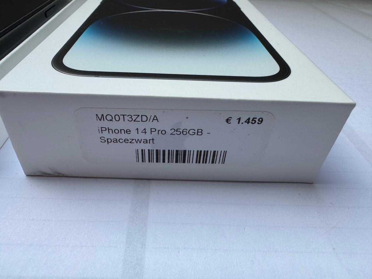 Apple iPhone 14 PRO 256GB Spacezwart