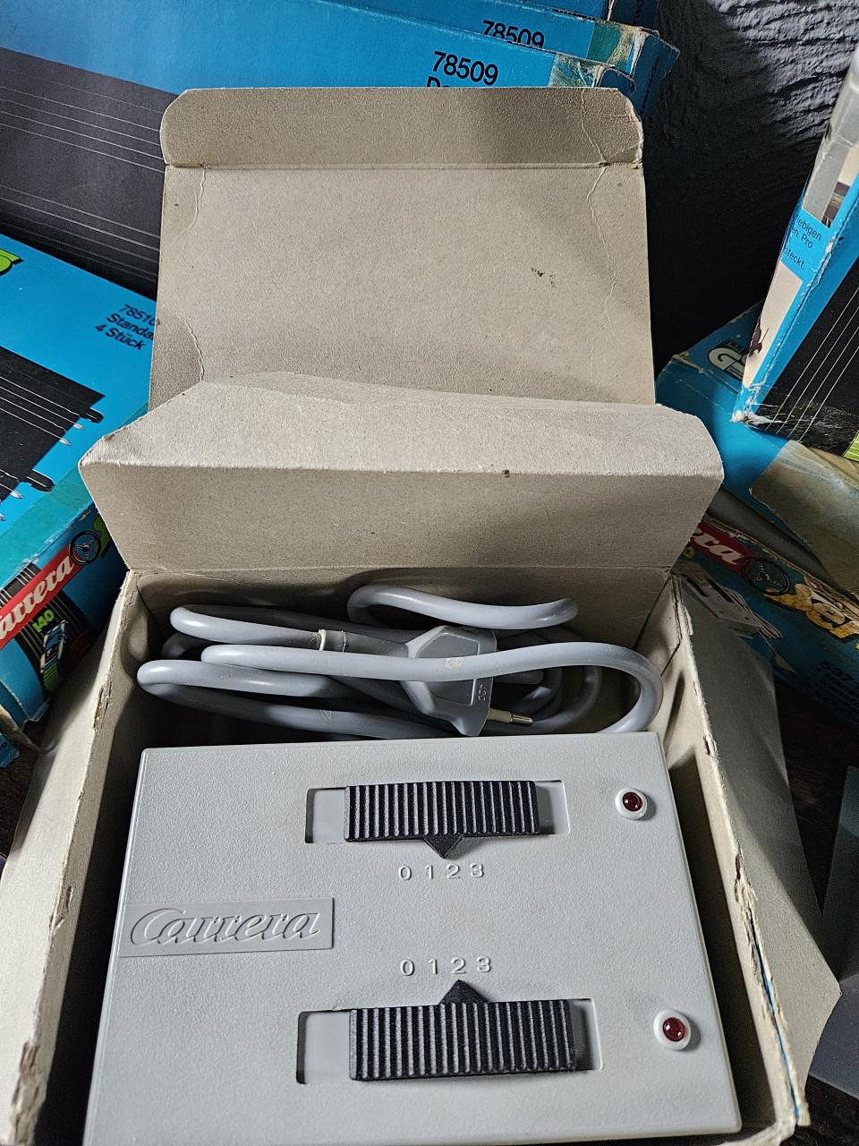 Grote vintage set Carrera Servo 140 racebaan onderdelen-