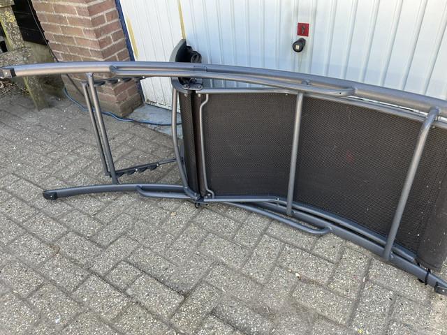 Ligstoel van aluminium