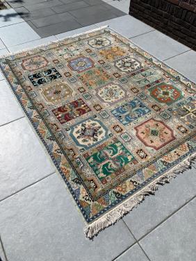 💐Onwijs Leuk Kleurrijk Handgeknoopt Vintage Vloerkleed uit Marokko💐