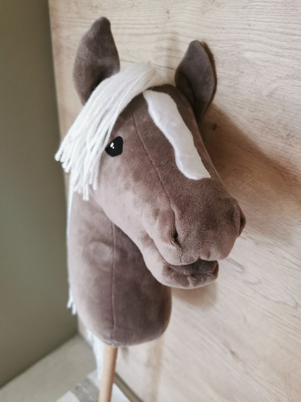 Hobbyhorse grijs met roze halster