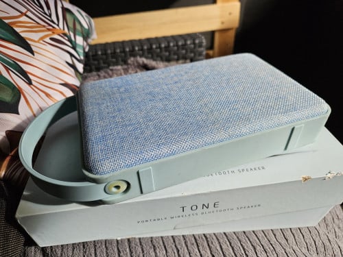 Leuke werkende draagbare licht blauwe bluetooth speaker