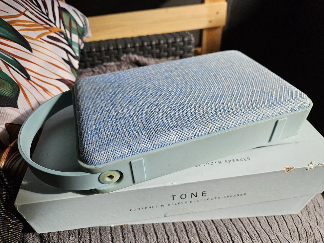 Leuke werkende draagbare licht blauwe bluetooth speaker