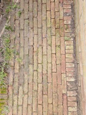 Rode gebakken klinkers