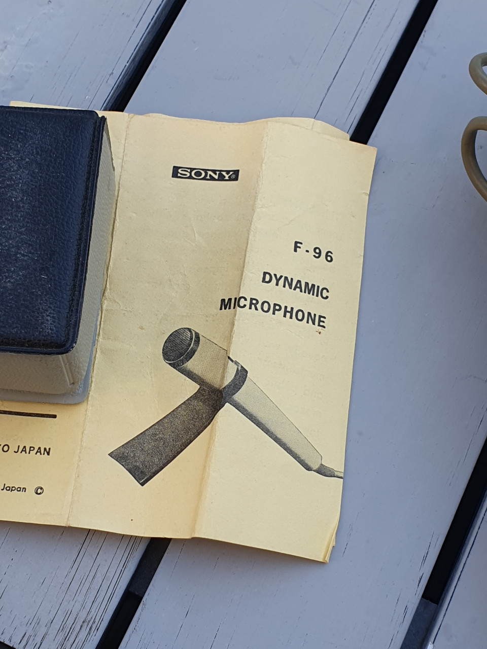 Leuke jaren 70 Sony Dynamic F-96 microfoon in originele doos...