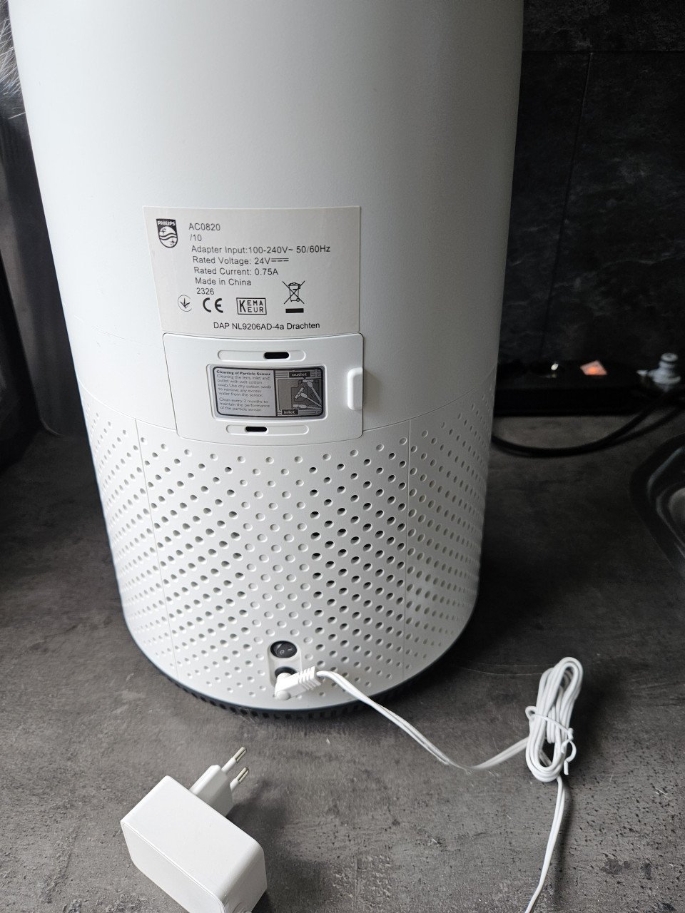 Philips 800 Series AC0820/10 - Compacte Luchtreiniger met HEPA Filter