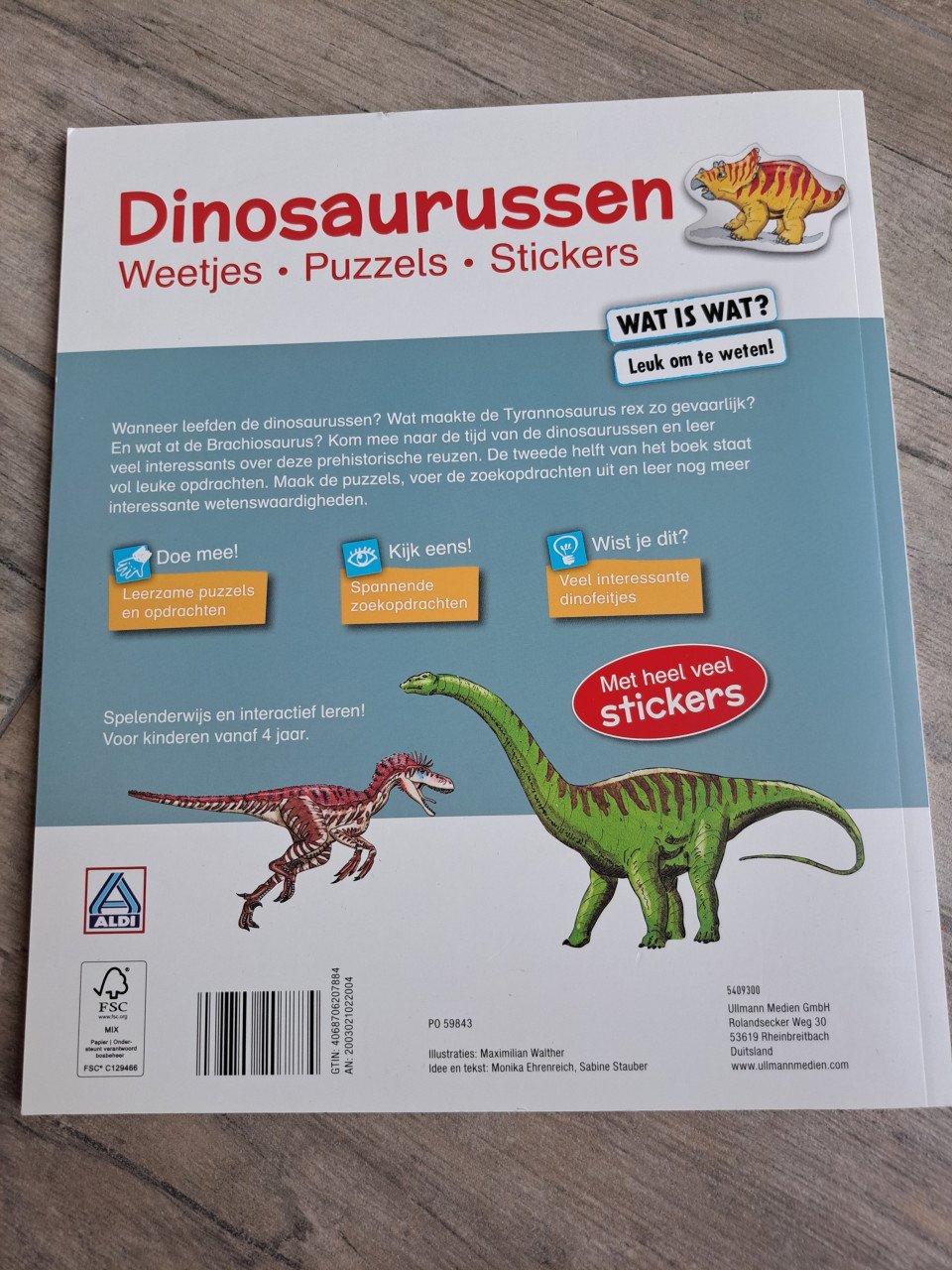 Dinosaurussen Weetjes Puzzels Stickers