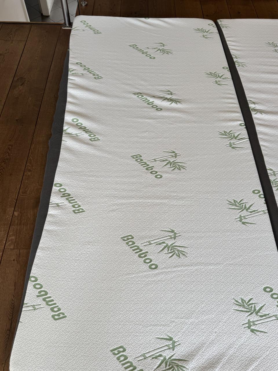 2x matras topper bamboe