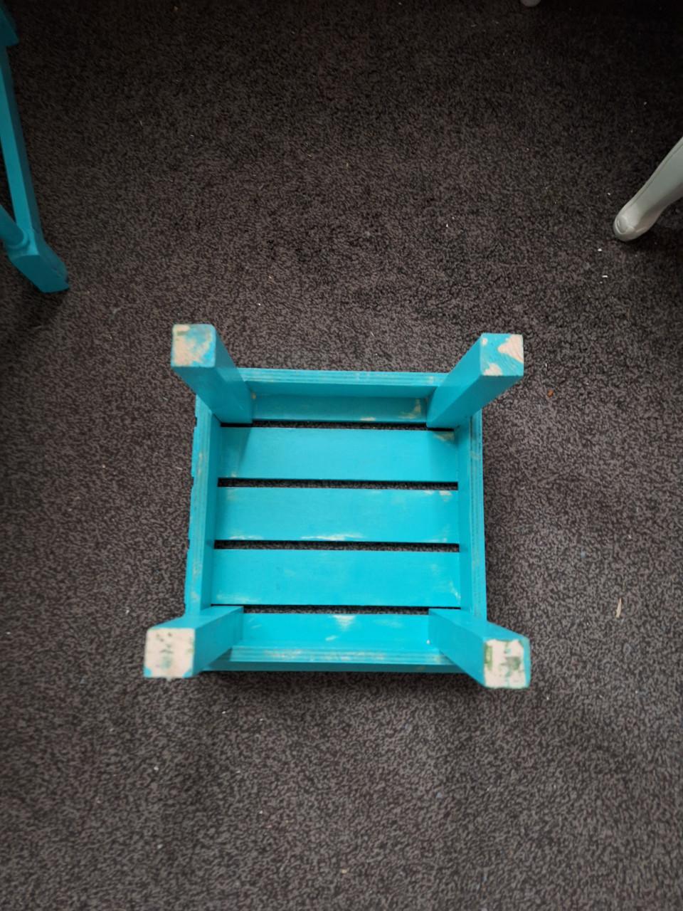 5 x turquoise blauw