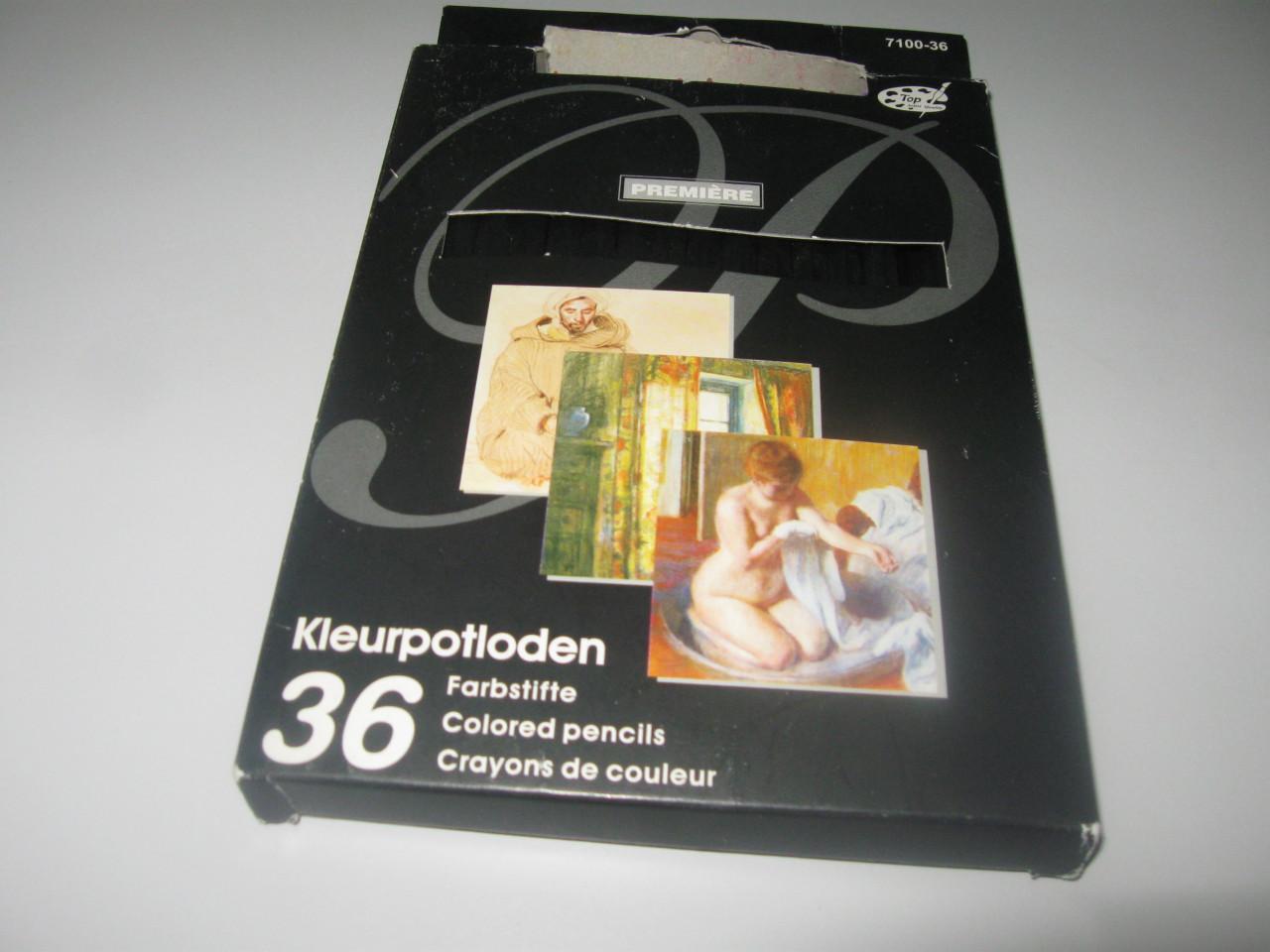 36 Kleur potloden + 12 gekleurde pennen