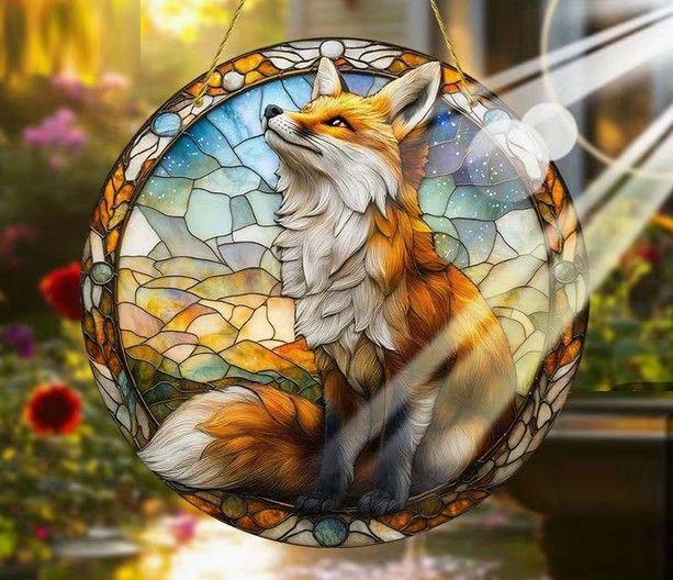 Raamhanger vos ( extra kleurrijk )