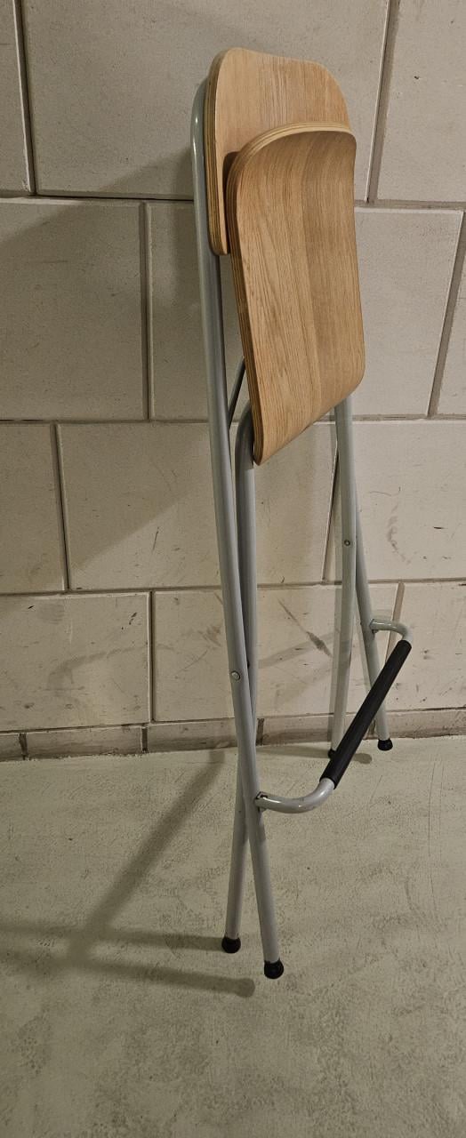 3 x Ikea Franklin hoge houten barkruk - opklapbaar