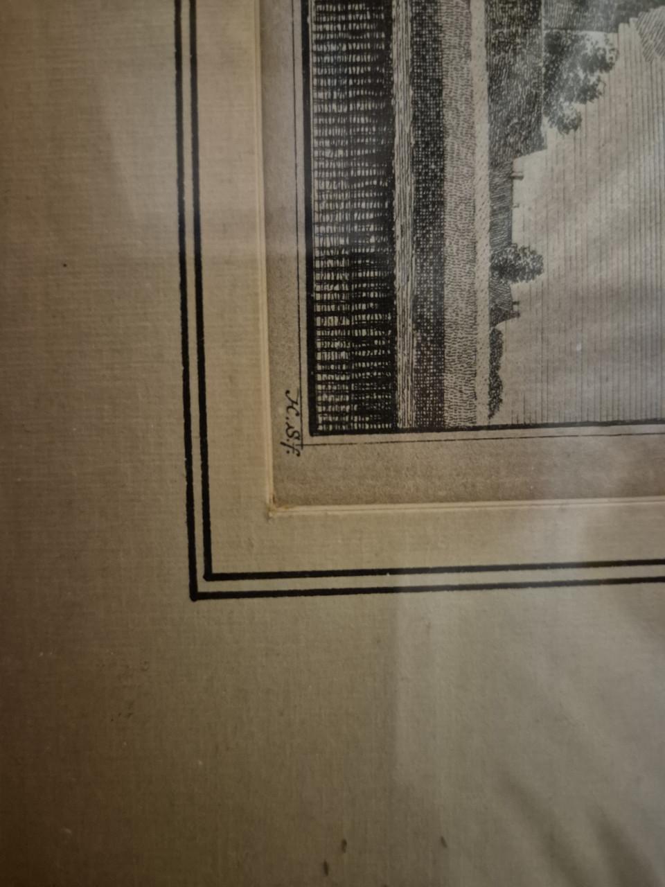 Lijn-ets/ gravure Fort Rammekens