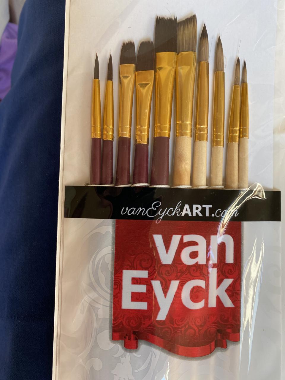Schilderspenselen van Van Eyck Nieuw