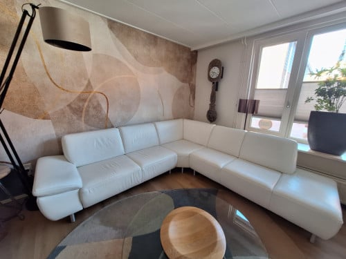 Leren Musterring hoekbank met relaxstand