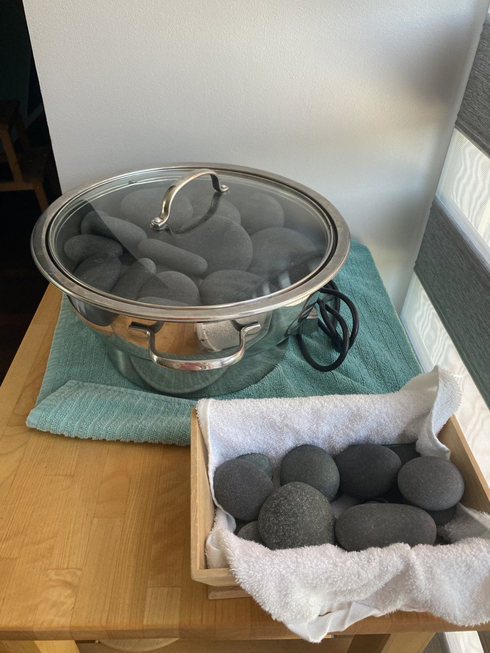 Hotstone heater inclusief stenen