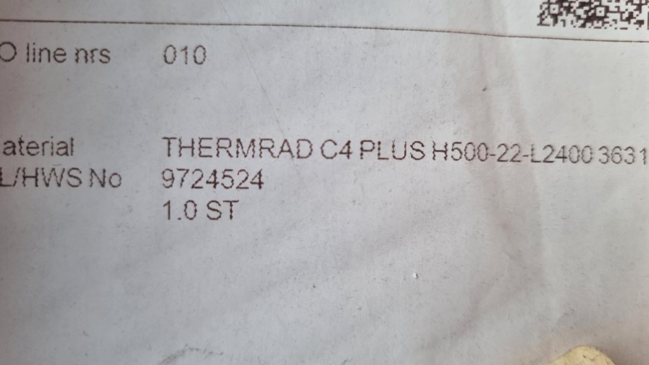 Thermrad Radiator - Nieuw in Verpakking!