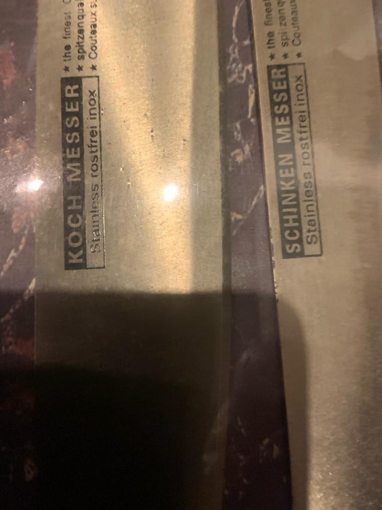 Te koop; messenset keuken koken bakken  Barbecue messen