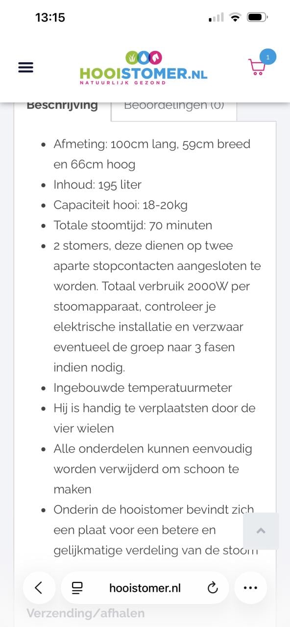 Hooistomer met 2 stomers