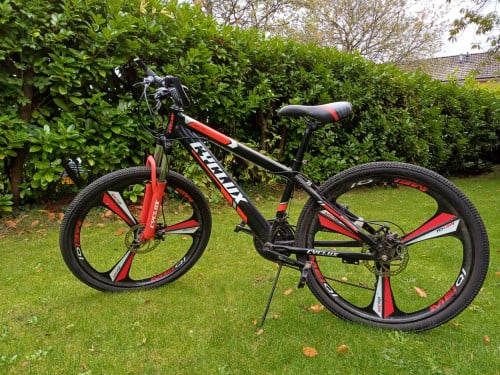 Cyclux jongens MTB 26 inch rood/zwart