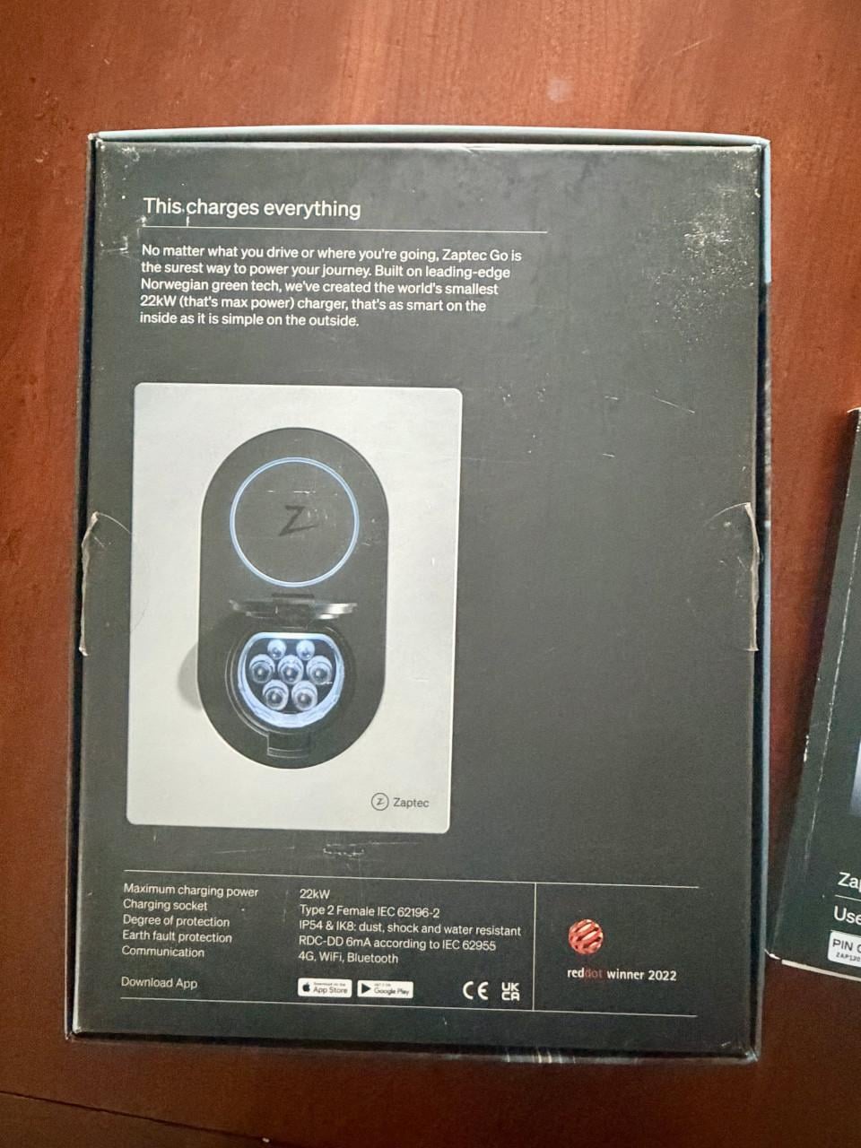 Zaptec Go laadpaal 22kW – Nieuwstaat  – EV lader Type 2