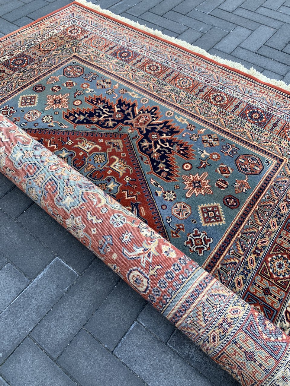 ✨Prachtig Sfeervol Handgeknoopt Vintage Vloerkleed✨