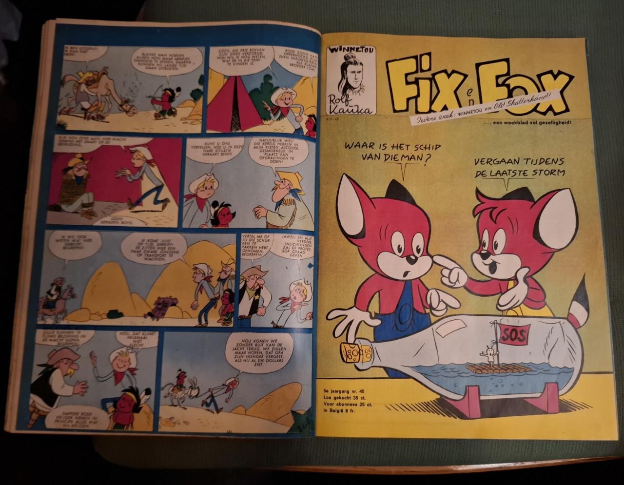 Los stripweekblad Fix & Fox halve jaargang 1963, ingebonden