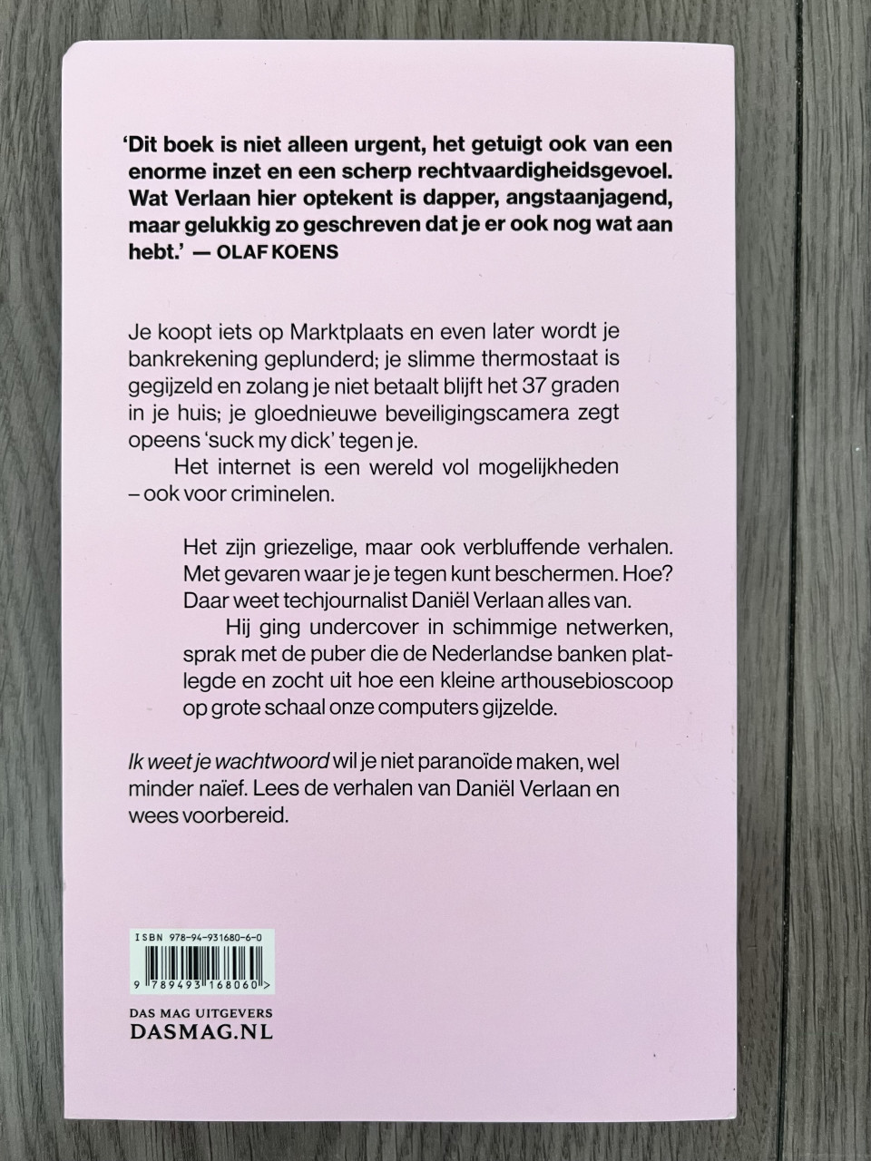 Ik weet je wachtwoord boek