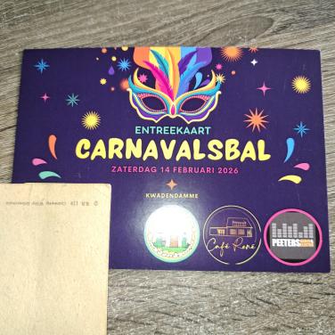 Kaart carnavalsbal