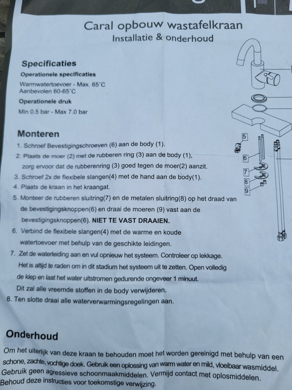 Wastafelkraan