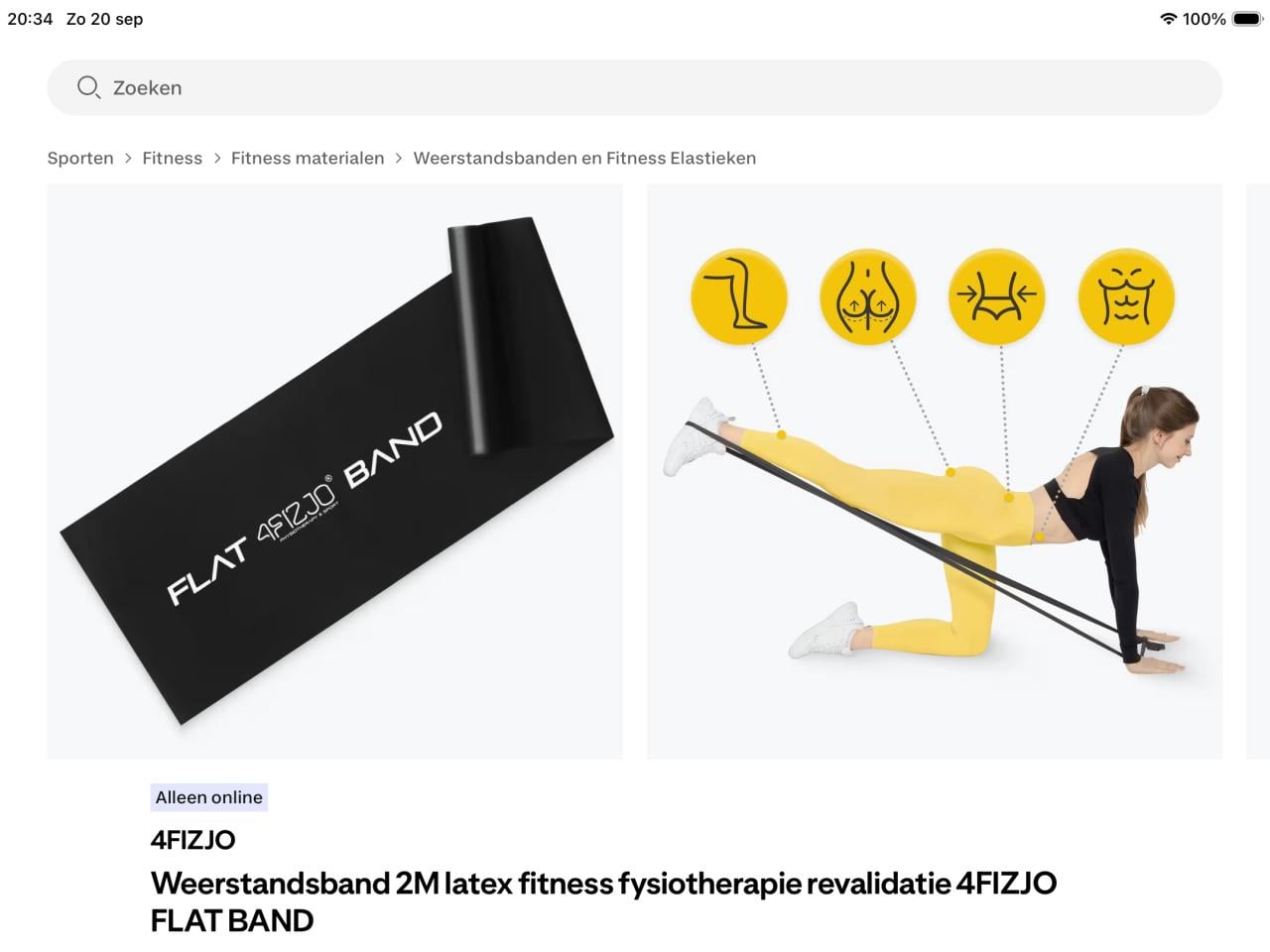 Nieuwe verschillende Weerstandsbanden - per stuk of set van 3 stuks