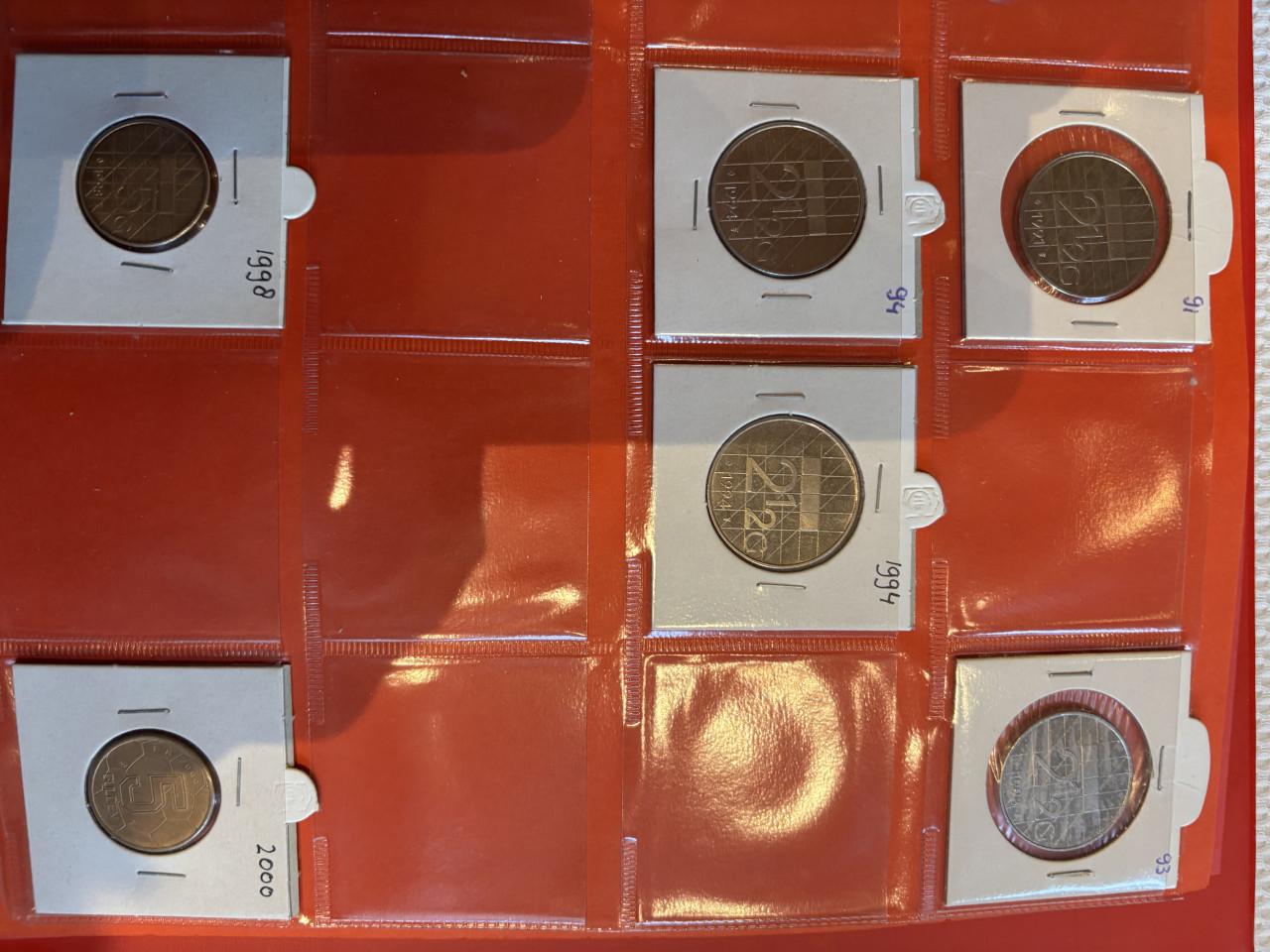 Map Nederlandse munten Beatrix van 1980 tot 2001