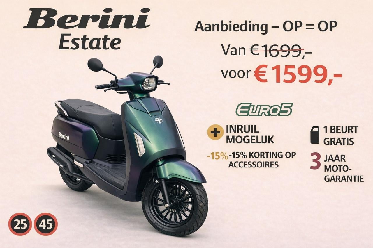 De nieuwste aanwinst in de Berini‑collectie nu bij Everywhere Mobility