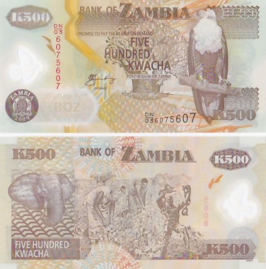 Biljetten Zambia UNC