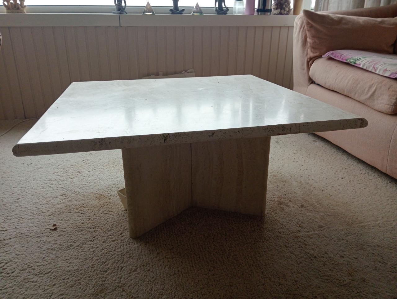 Travertin salontafel