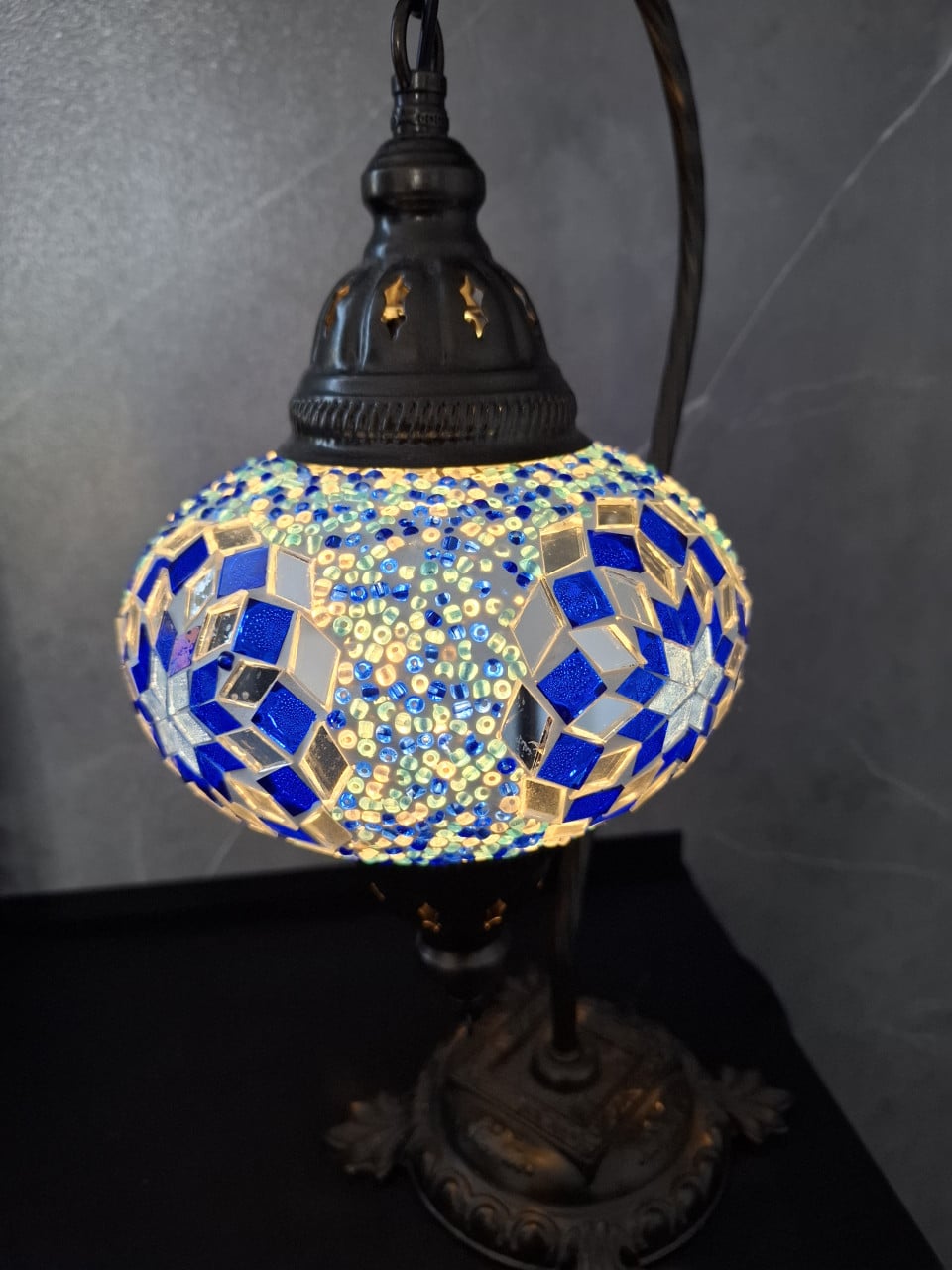 Marokkaanse vloerlamp en tafellamp