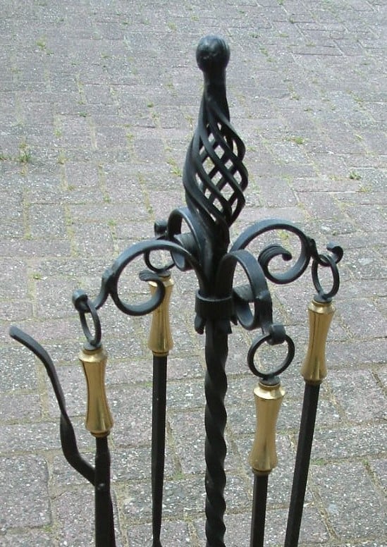 Kachel openhaard stel   15 euro
