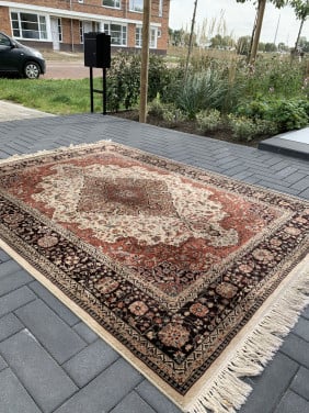 🤎Super Leuk Sfeervol Vintage Vloerkleed🤎Zuiver Scheerwol ✨
