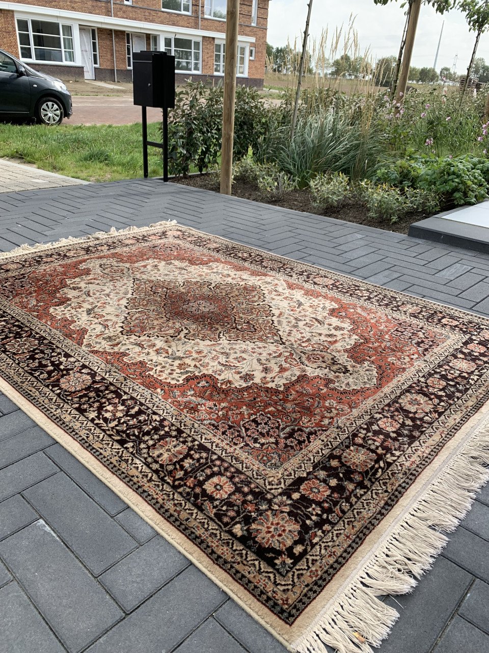 🤎Super Leuk Sfeervol Vintage Vloerkleed🤎Zuiver Scheerwol ✨